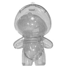 MUSI 玩偶人偶造型保護殼 透明展示殼 防塵防潮 可懸掛, 1個