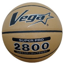 VEGA 合成皮籃球 OBU-2800 室內外用球 7號 柑黑色 / 柑色 / 拿鐡色, 1個, 拿鐵色