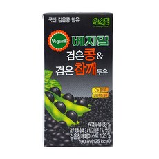 베지밀 검은콩과 검은참깨 두유, 190ml, 12개