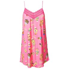 아미르슬라마 그래픽 프린트 캐미솔 나이트 드레스