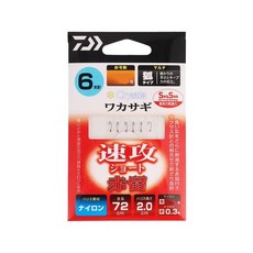 다이와DAIWA 빙어용 장치 크리스티아 와카사기 SS속공 쇼트 아카도리 M6개-0.5