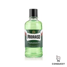CONQUEST PRORASO 義大利鬍後水 沁涼薄荷400mL 舒緩保濕 收斂毛孔 刮鬍後護理, 1個, 單購鬍後水(無噴頭), 400mL