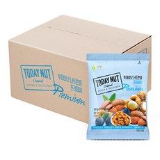 투데이넛 너트한줌 프리미엄 믹스넛, 20g, 50개