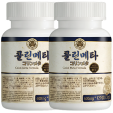 콜린메타 두드러기 알레르기 어성초 피부 열감 관리 영양제 600mg, 2개, 120정