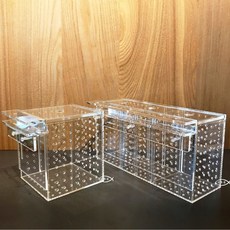 Leilih 鐳力 多功能壓克力隔離盒 魚缸飼育繁殖盒, 1個, 單格壓克力盒(13*13*15cm),(超商寄送風險自負)建議宅配哦
