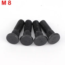 M10x1.25 크롬 휠 매트 카펫 러그 너트 10.9 스틸 스플라인 스크류 4 개 자동차 ATV Go kart UTV 버기 쿼드 더트 자전거 허브 액세서리