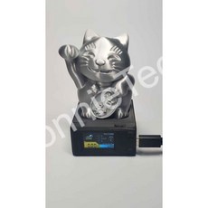 NerdMinerV2 MicroMiner 繁體中文版 招財貓螢幕版 迷你礦機, 白銀,納福