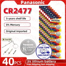 2-50PCS CR2477 버튼 배터리 리튬 3V 계측기디지털 타이어 압력 모니터 스마트 화장실, 06 40PCS CR2477(GF)