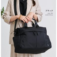 LIZDAYS 3way 波士頓包 旅行包 輕量大容量肩背包, 710706-BK
