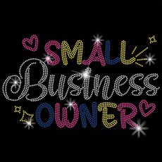 1개 유리 핫픽스 라인스톤 다리미 부착형 아플리케 의상 액세서리 (옷 가방 바지용) 297x210mm, 혼합색