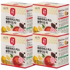 오늘좋은 레몬 히비스커스 블렌디드 티 4.2g*10입, 4박스, 10개입