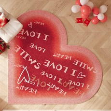 하트 원형 대형 러그 카페트 방수 물세탁 침실 거실 사계절 인테리어 매트, D.형, 지름 160cm