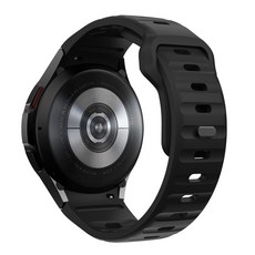 갤럭시워치 호환 7 6 5 4 실리콘 스포츠 루프 스트랩 40mm 44mm 클래식, 블랙