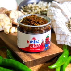 국산 청양고추 멸치 땡초장 땡초 다대기 밥도둑 양념장 비법소스 타우린땡초장, 1개, 225g