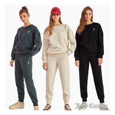 [쥬시꾸뛰르(엑티브웨어)] 쥬시꾸뛰르 기모 셋업 2종(맨투맨+팬츠)