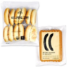 이케아 핫도그세트 핫도그빵 핫도그소시지 2종, 1개, 924g