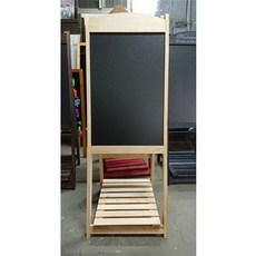 利多文具 花架黑板 商店黑板 站立黑板 復古黑板, 原木色