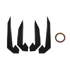 자동차 앞 범퍼 립 스플리터 핀 롱 에어 나이프 자동차 바디 키트 자동차 스포일러 혼다 시빅 10TH 타, 01 Carbon Fiber Pattern