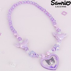 산리오 정품 반짝반짝 비즈 목걸이 아크릴 팬던트