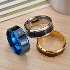 열표시반지 온도 체온 진실 반지 열체크 열측정 지능형 스마트, 실버8호, 1개