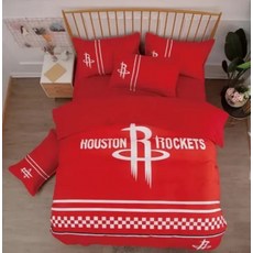 NBA 휴스턴 로케츠 이불 배게 커버 세트 (싱글 더블) Houston Rockets Duvet Cover Set, 포함