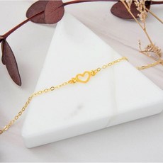 藏寶箱金飾 9999純金手鍊 無線大古錢蝴蝶結愛心手環 時尚保值送禮首選