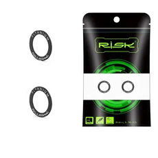 2PCS 보호 가스켓 링 자전거 페달 와셔 티타늄 OD 20mm 자전거 스페이서 가스켓 O 링 내구성, 02 Black, 1개