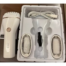 電動防水磨腳器, 白色-電動防水磨脚器,3個頭+usb充電線+刷子, 1件