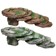 烏龜島 爬台 特大 XL 尺寸 紅色/灰色 曬背/躲藏/造景 裝飾 適用於澤龜/水龜/螃蟹/兩棲, 烏龜島 紅 特大 25220-XLA, 1個