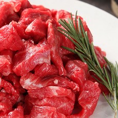 투뿔 한우 양지 소고기 국거리 덩어리 300g 500g 진공포장 냉장육, 1개, 절단고기