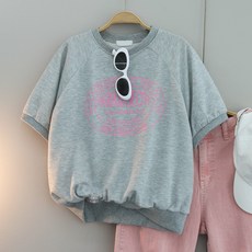 달콩 여성 여름 반팔티 멤버나그랑크롭반팔맨투맨