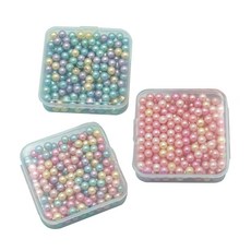 모모팬시 무타공 아크릴 구슬 6mm, 1개, 핑크계열