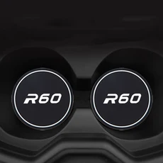 2개 자동차 컵홀더 물병 미끄럼 방지 패드 매트 (미니 쿠퍼 존 웍스 R50 용), 06 R60, 01 Silicone