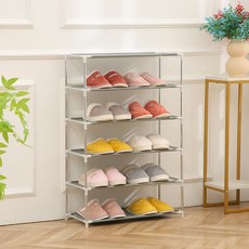 다용도 신발정리대 간이선반정리대 슬리퍼정리대 미니신발장 현관정리대, 6단신발정리대, 1개