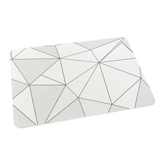 SGS檢驗 北歐風文青款 台灣製珪藻土地墊60x40 硅藻土腳踏墊 防潮 矽藻土 FM0090, 1個, 灰白切割