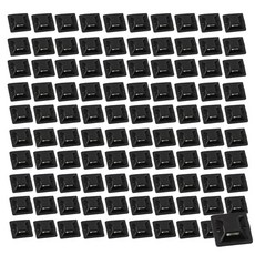 케이블마운트, 100개, 20mm블랙