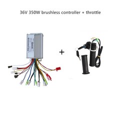 셀프수리 전기 자전거 스쿠터 액세서리 모터 브러시리스 컨트롤러 및 스로틀 트위스트 그립 36V 48 350W, [01] 36V 350W, 36V 350W