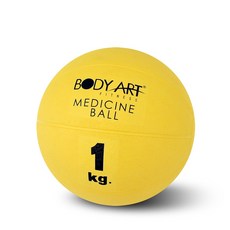 바디아트 고무 메디신볼, 엘로우, 1개