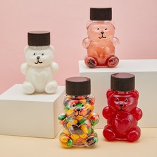 미니 곰돌이 보틀 곰페트 베어보틀 곰돌이병(블랙), 10개, 60ml