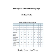 (영문도서) The Logical Structure of Language Paperback, Reality Press, English, 9781951440008