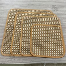 【無品牌】-涼蓆防滑墊子冰絲坐墊夏季涼墊夏天辦公椅子墊透氣車座墊電腦椅, 玉米格