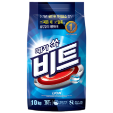 비트 분말 세탁세제 일반용 리필, 10kg, 2개