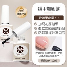 ByFunMe 美甲基礎功能膠全系列套裝組 持久牢固, 護甲加固膠, 1個, 8ml
