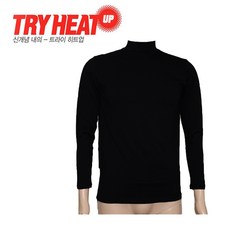 1매 2매 TRY 발열 보온기능 터틀넥 남성 상의 긴팔