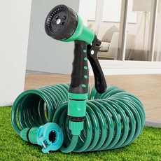 수도꼭지호스 세차호스 코일 7.5m/10m/15m/20m 좁은공간 다용도 물호수