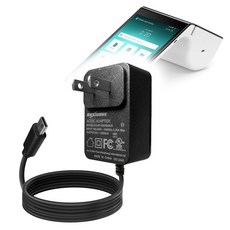 BoxWave GoDaddy Poynt 스마트 터미널 V2.0과 호환되는 충전기 - 벽면 다이렉트 (15W) 내장 0.9m(3피트) 케이블로 장치를 빠르게 충전하세요