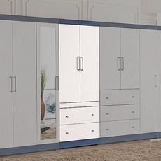 가구샘 2단 서랍 옷장 800 H5972, 화이트, 고무나무