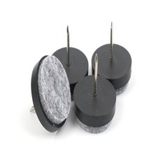 이케이브 원형 소음패드 4P 의자소음방지, 28mm - 화이트