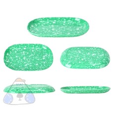 트레분 분식그릇 쑥색 접시 레트로분식그릇 옛날분식그릇 튀김 복고풍