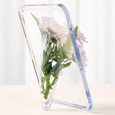 스탠드 수중 식물 꽃병 물꽂이 화병 아크릴 화병 한송이 꽃병, 선택_액자형아크릴꽃병
